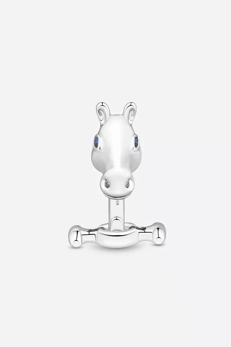 Celebration Horse Head Cufflinks in Silver