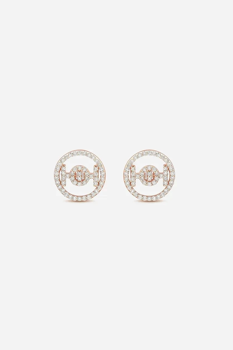 Challenge Studs in 9K Gold - Pink Gold