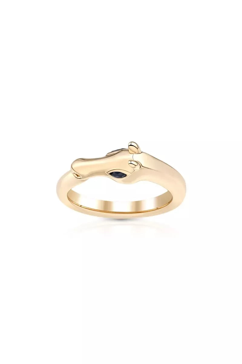 Celebration Horse Head Ring in 18K Gold - Yellow Gold