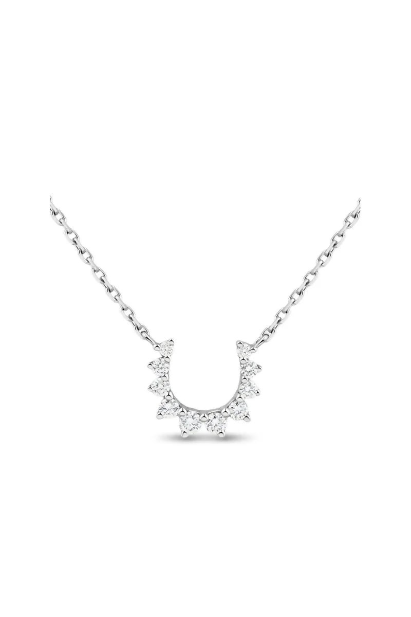 Confidence Necklace in 9K Gold with White Diamonds - White Gold