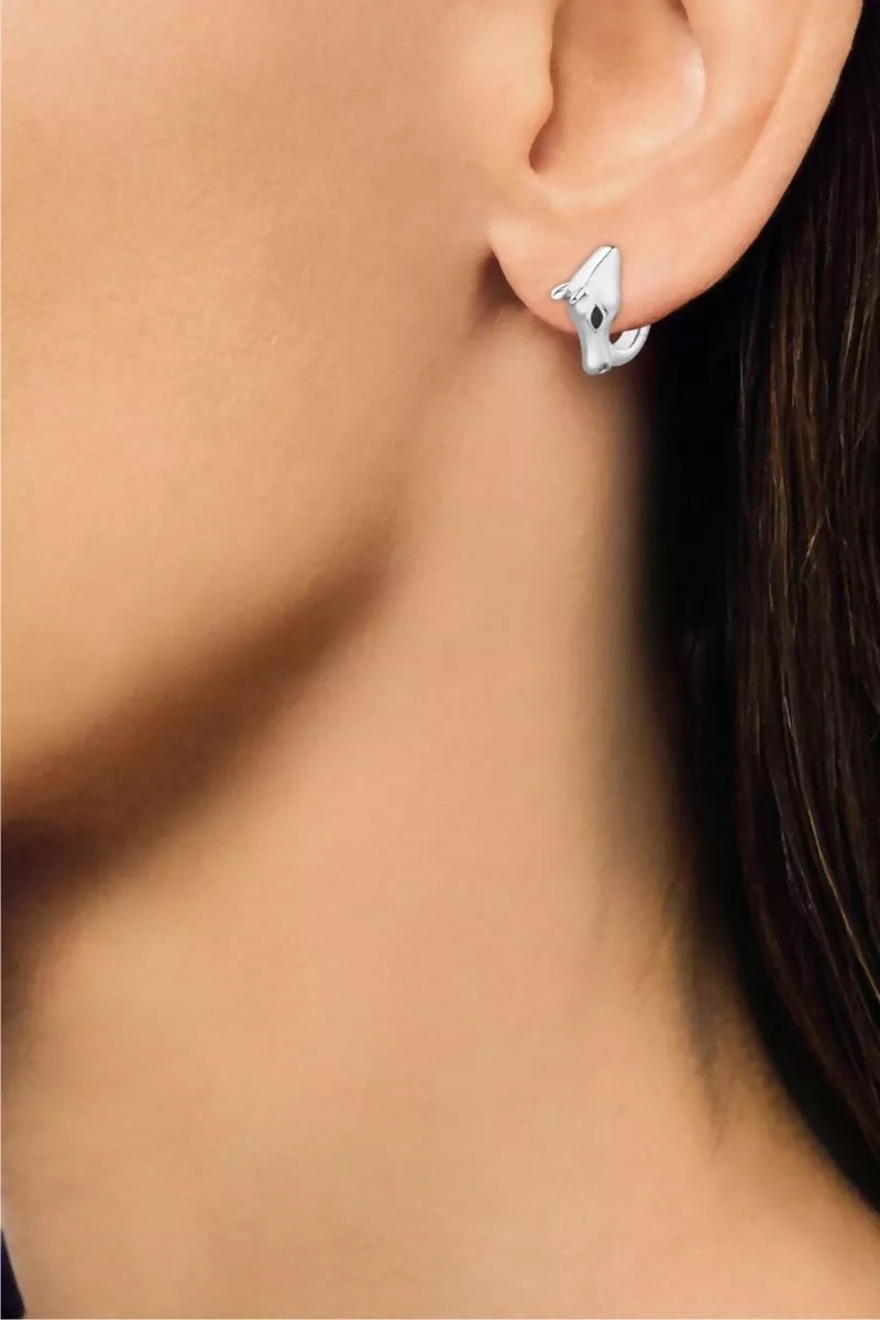 Celebration Horse Head Earrings in 18K Gold - White Gold