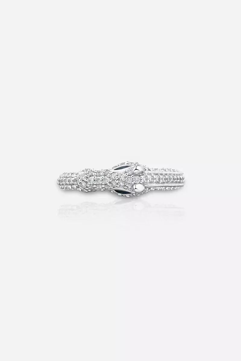 Celebration Horse Head Ring in 18K Gold with White Diamonds - White Gold
