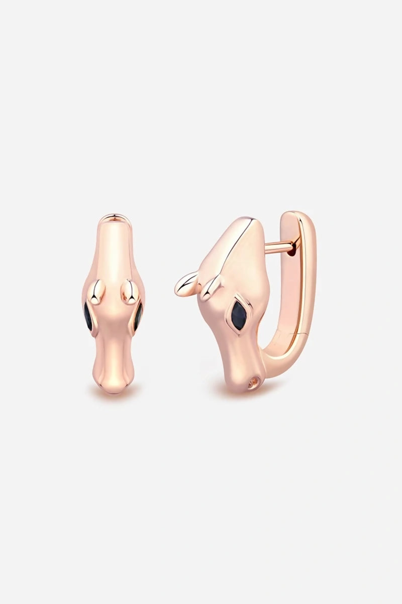 Celebration Horse Head Earrings in 18K Gold - Pink Gold