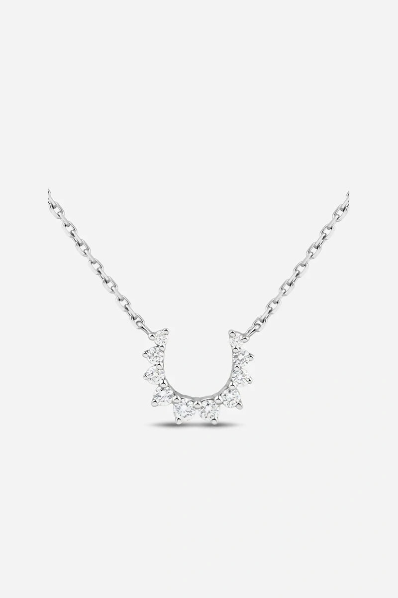 Confidence Necklace in 9K Gold with White Diamonds - White Gold