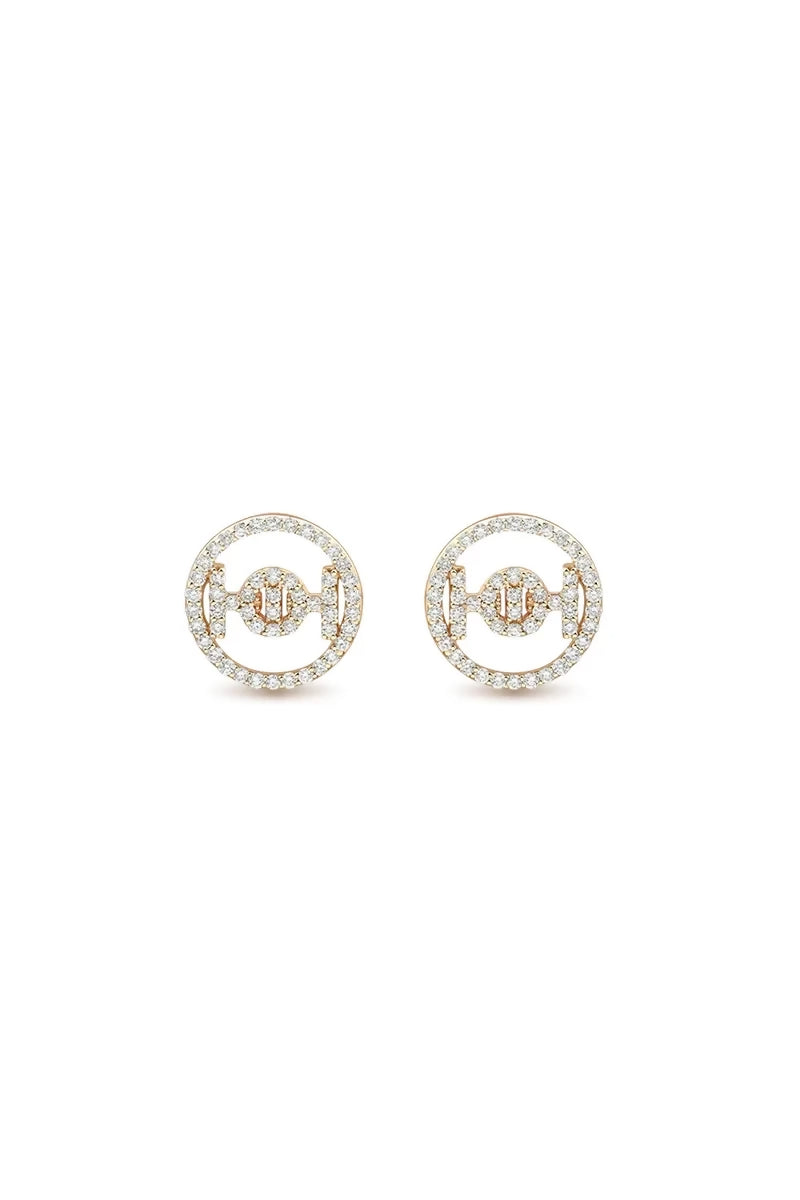 Challenge Studs in 9K Gold - Yellow Gold