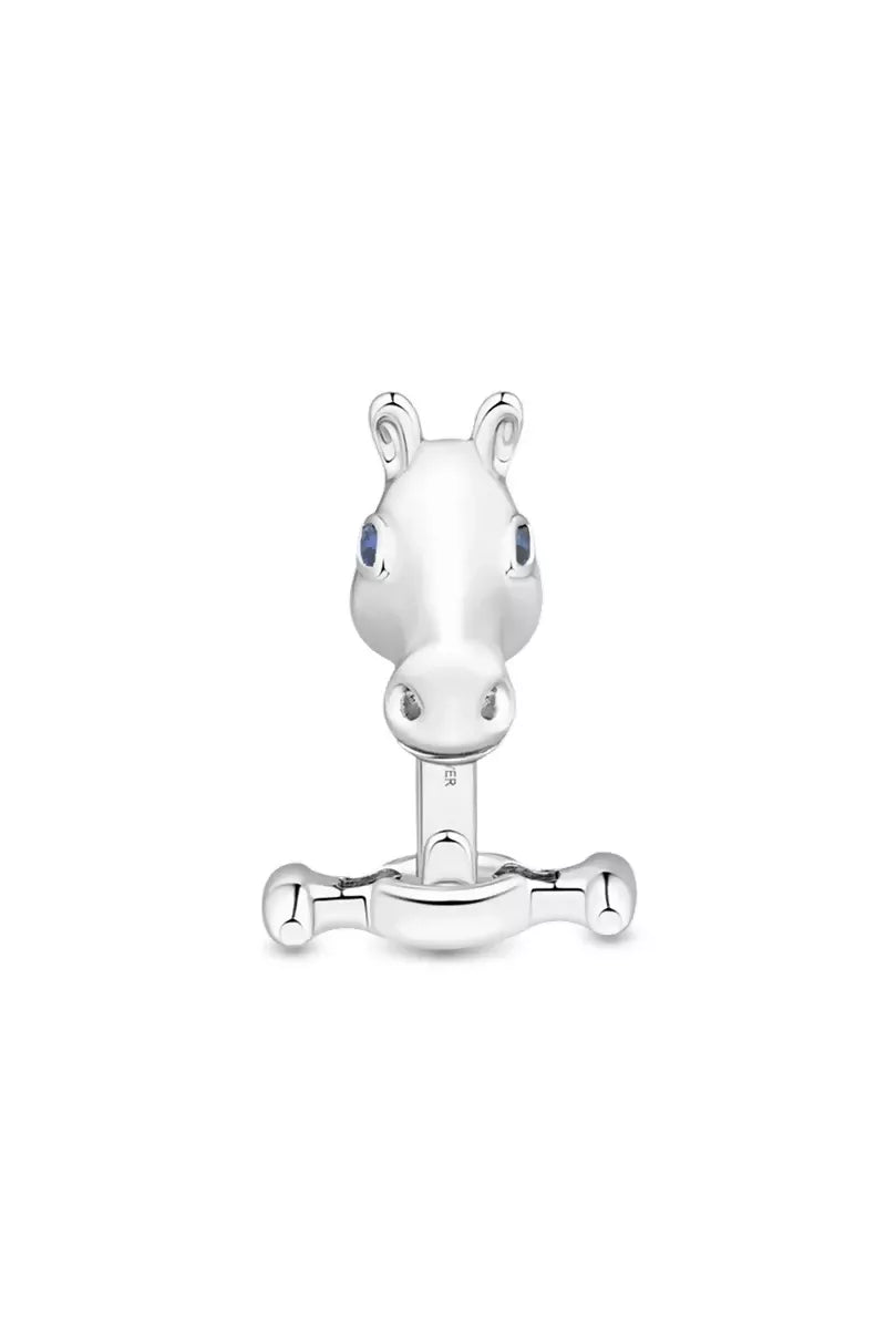 Celebration Horse Head Cufflinks in Silver