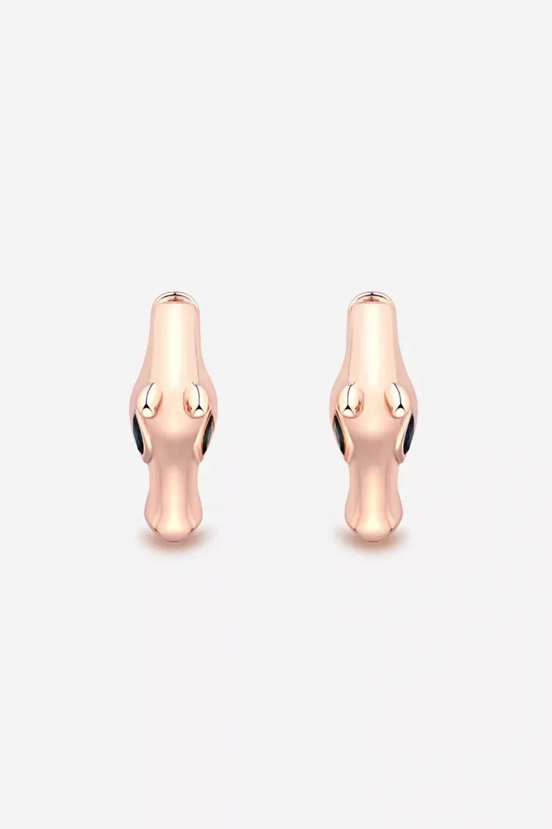 Celebration Horse Head Earrings in 18K Gold - Pink Gold