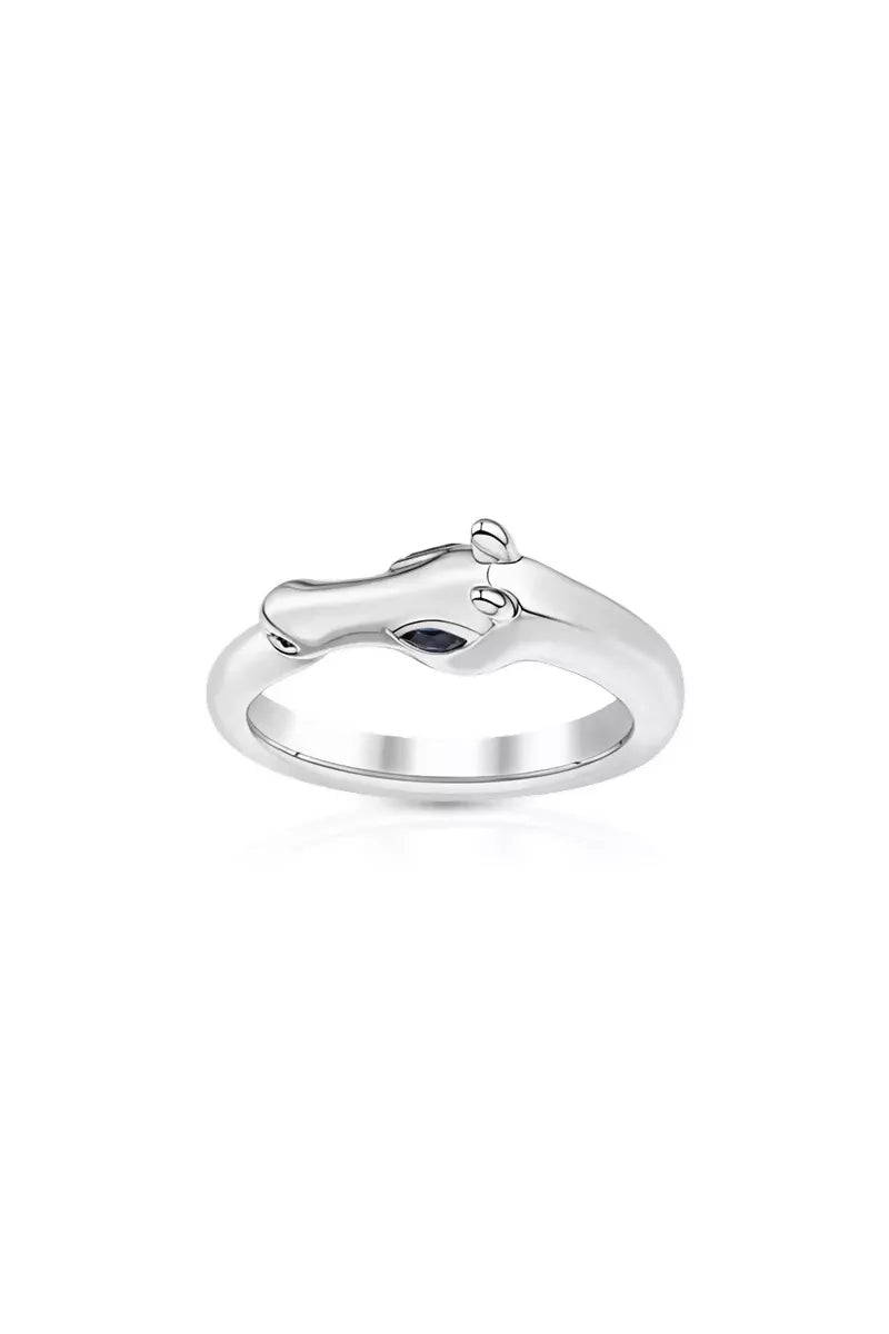 Celebration Horse Head Ring in 18K Gold - White Gold