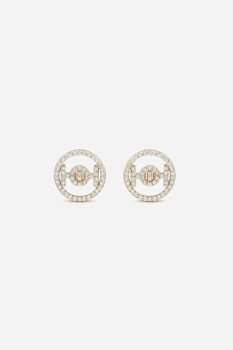 Challenge Studs in 9K Gold - Yellow Gold